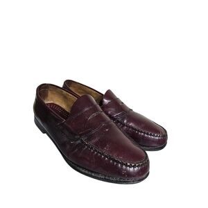 Vintage GH Bass Weejuns Classic Oxblood Leather Penny Loafers Men's Size 10.5 D